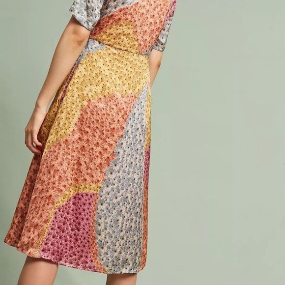 Anthropologie Catria Floral Varun Bahl Dress - Picture 7 of 12